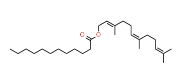 (E,Z)-3,7,11-Trimethyl-2,6,10-dodecatrienyl dodecanoate